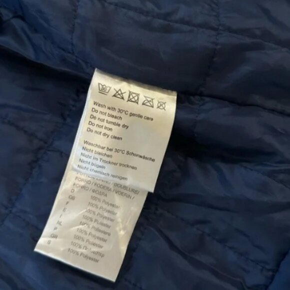 BMW Motorrad Men’s Blue Jacket Size Large Midweight Quilted - Picture 6 of 11